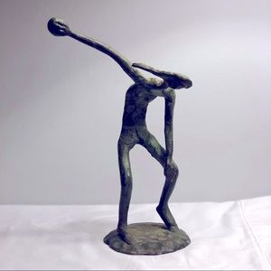 Vintage Bronze Sculpture of a Man-Wildwood Accents